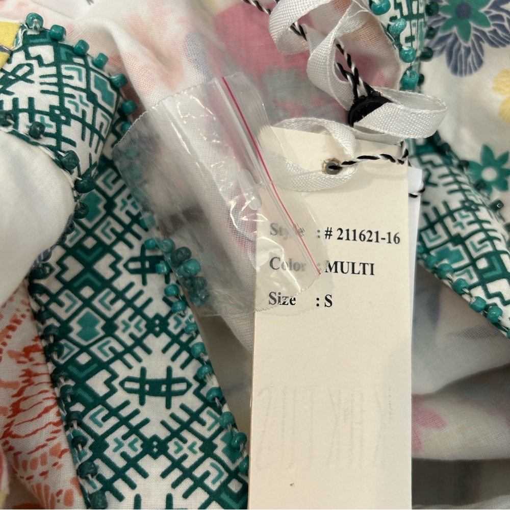 Kaktus Floral Beaded Trim Dress - Picture 4 of 13